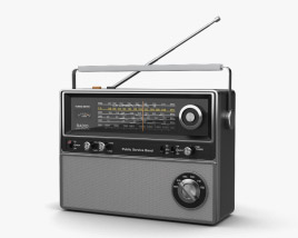 Radio 3D-Modell