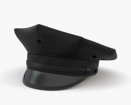 Eight Point Police Cap 3D model