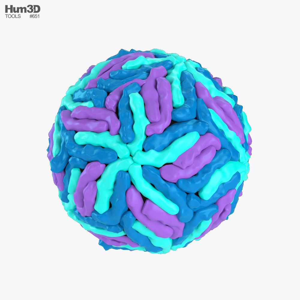 Вірус денге 3D модель