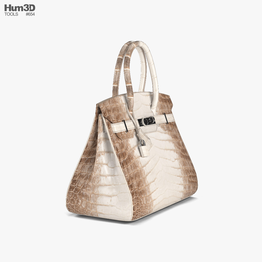Hermes Birkin Faubourg Bag Cream | 3D model