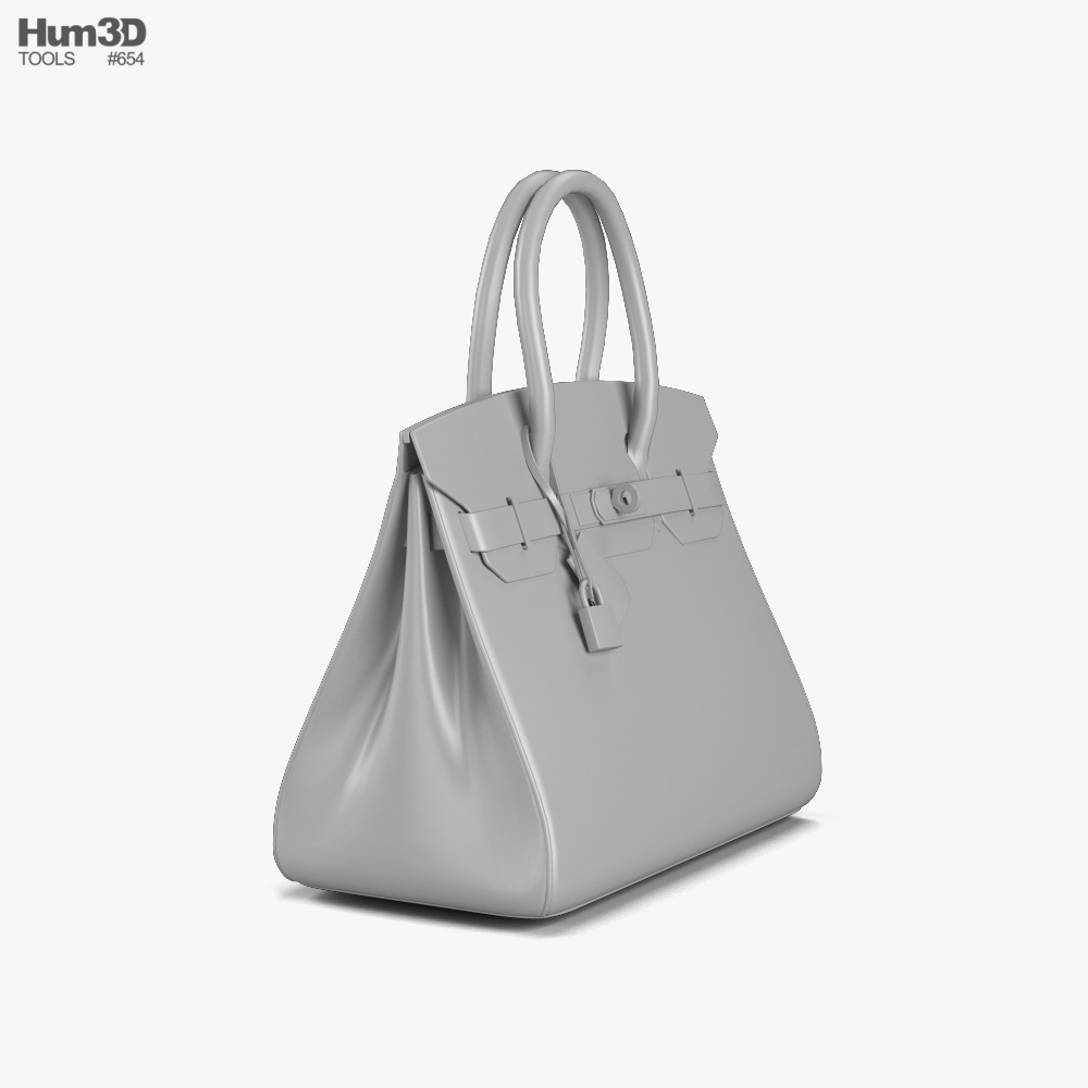 3D model Hermes Kelly Cut Clutch Red Leather VR / AR / low-poly