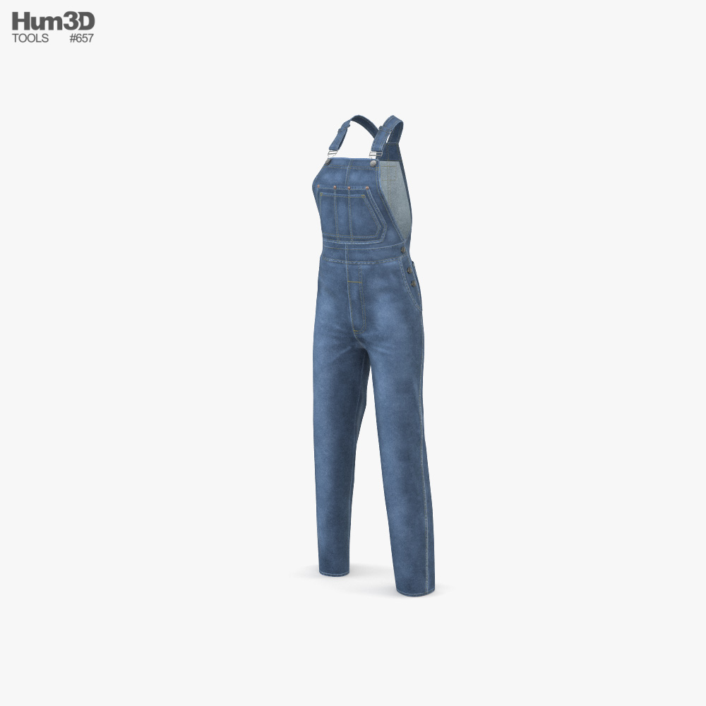 Women’s Jeans Overall 3D model