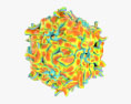 Virus adenoasociado Modelo 3D