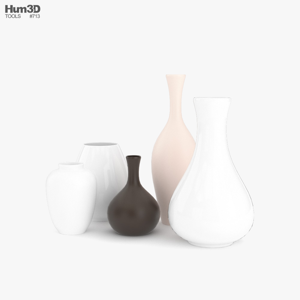 Vases Set 3D model