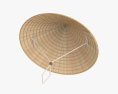 Вьетнамская рисовая шляпа 3D модель