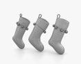 クリスマスの靴下 3Dモデル