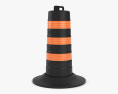Traffic Road Barrel North American Style Modello 3D