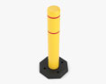 Removable Bollard with Rubber Base Modello 3D