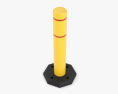 Removable Bollard with Rubber Base 3d model
