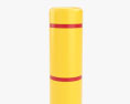 Removable Bollard with Rubber Base 3D 모델 