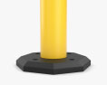 Removable Bollard with Rubber Base Modello 3D