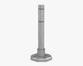 Removable Bollard with Rubber Base 03 Modello 3D