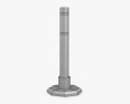 Removable Bollard with Rubber Base 03 3Dモデル