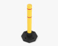 Removable Bollard with Rubber Base 03 Modelo 3d