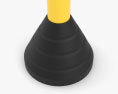 Removable Bollard with Rubber Base 02 Modello 3D