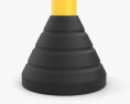 Removable Bollard with Rubber Base 02 3D-Modell
