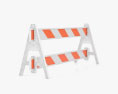 A-Frame Roadworks Barricade 3Dモデル