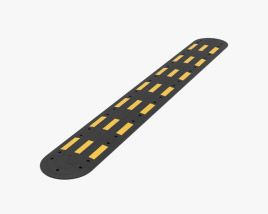 Traffic Safety Speed Bump Type 2 3D model