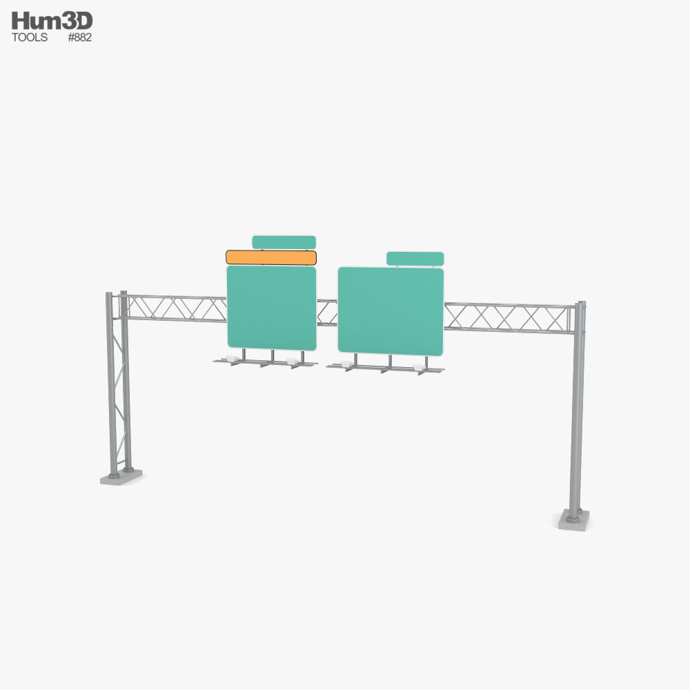 Highway Signage Modèle 3D