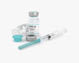 COVID-19-Impfstoff 3D-Modell