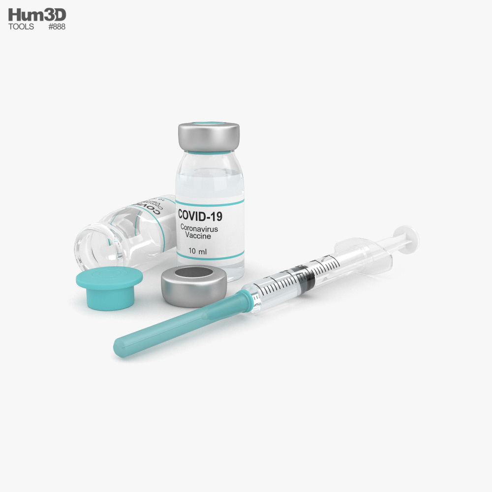 COVID-19疫苗 3D模型