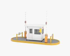 Security Guards Booth Modèle 3D