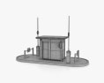 Security Guards Booth 3d model