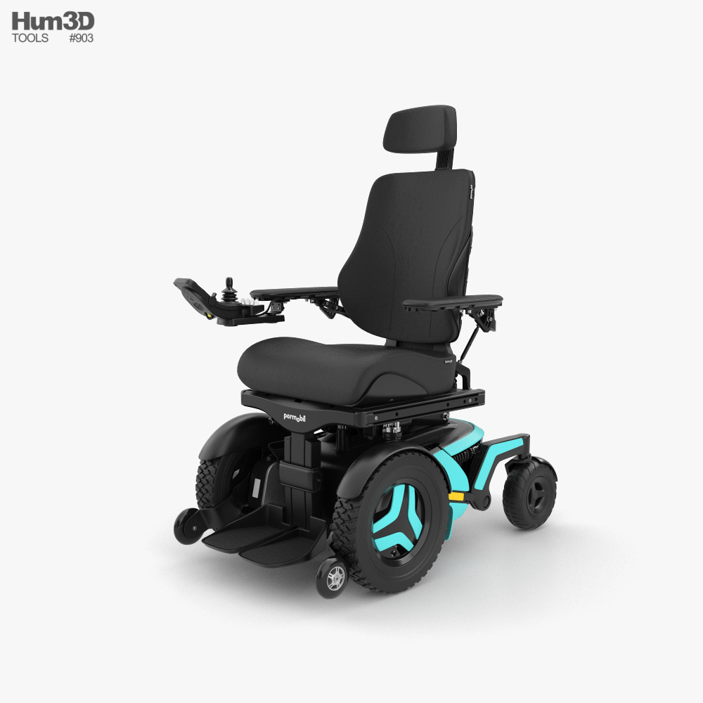 Permobil F5 Corpus Power Wheelchair 3D model