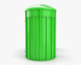 Recycling Trash Can NYC Style 3d model
