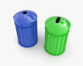ごみ箱のリサイクル NYC 3Dモデル
