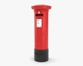 Mail Box London Style 3D model