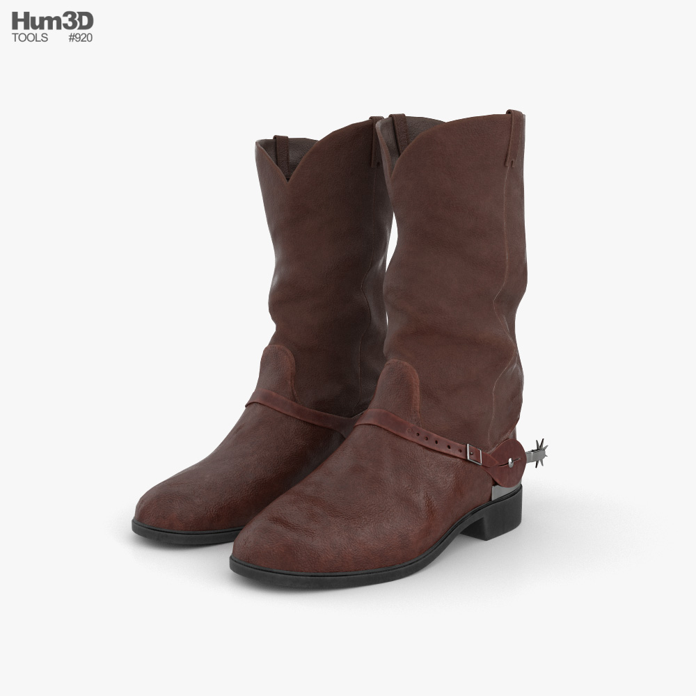 Cowboy Boots 3D model