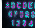 Alphabet Neon 3D-Modell