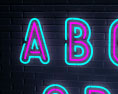 Alphabet Neon 3d model