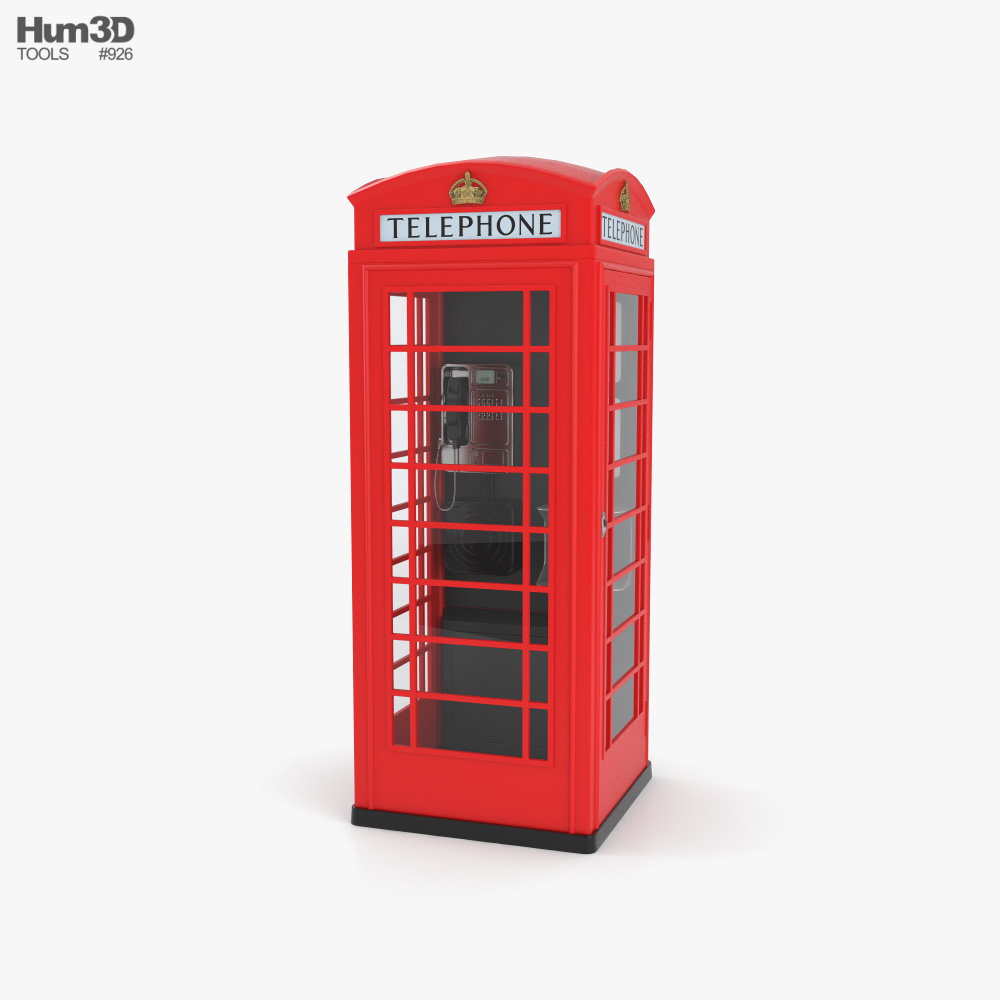 London Phone Booth 3D model