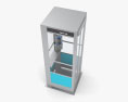 Phone Booth NYC Style 3d model