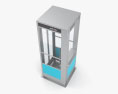 Phone Booth NYC Style 3d model