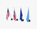 各国の国旗 3Dモデル