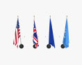 各国の国旗 3Dモデル