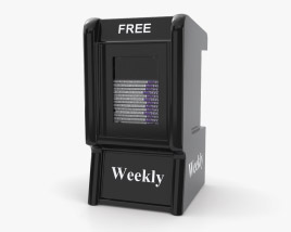 Kostenlose Zeitungsbox 3D-Modell