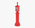 New York Fire and Police Call Box Old Style 3D 모델 