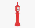 New York Fire and Police Call Box Old Style 3D 모델 