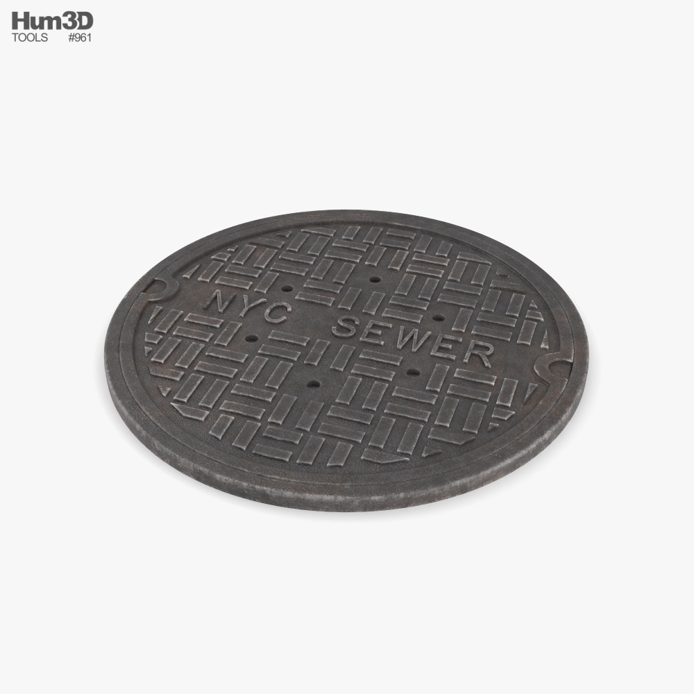 Sewer Hatch NYC Style 3D model