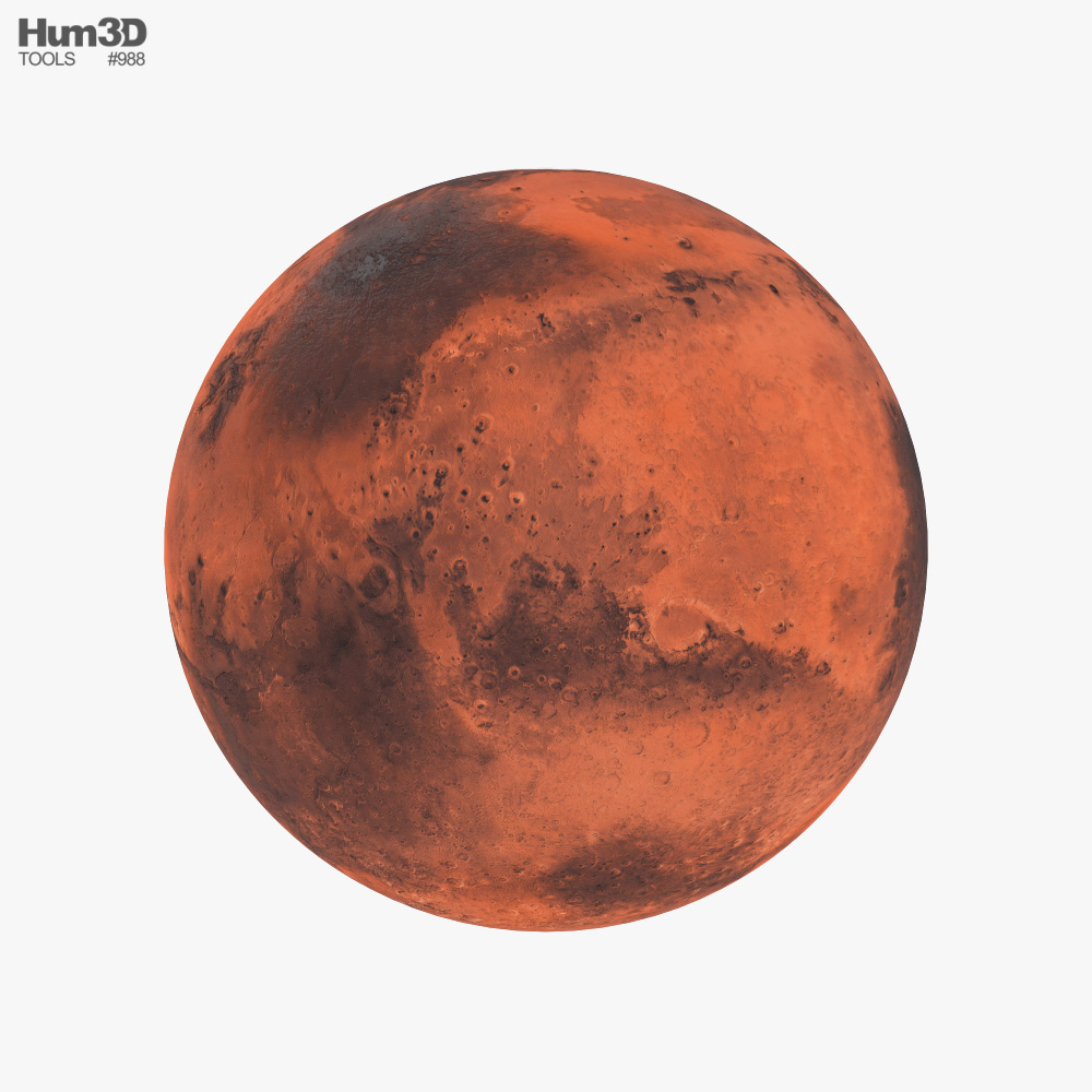 Mars 3D-Modell