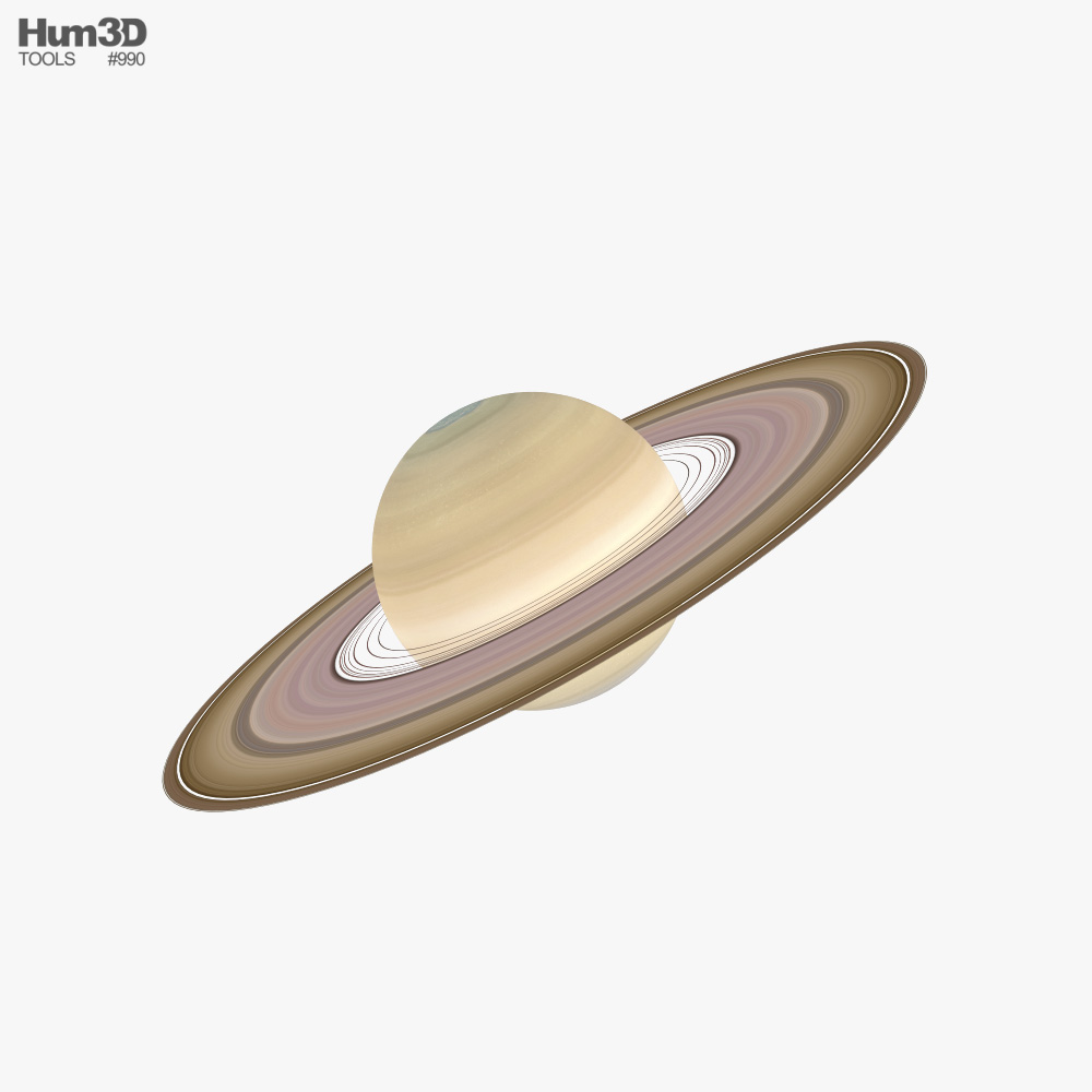 Планета Сатурн 3D модель
