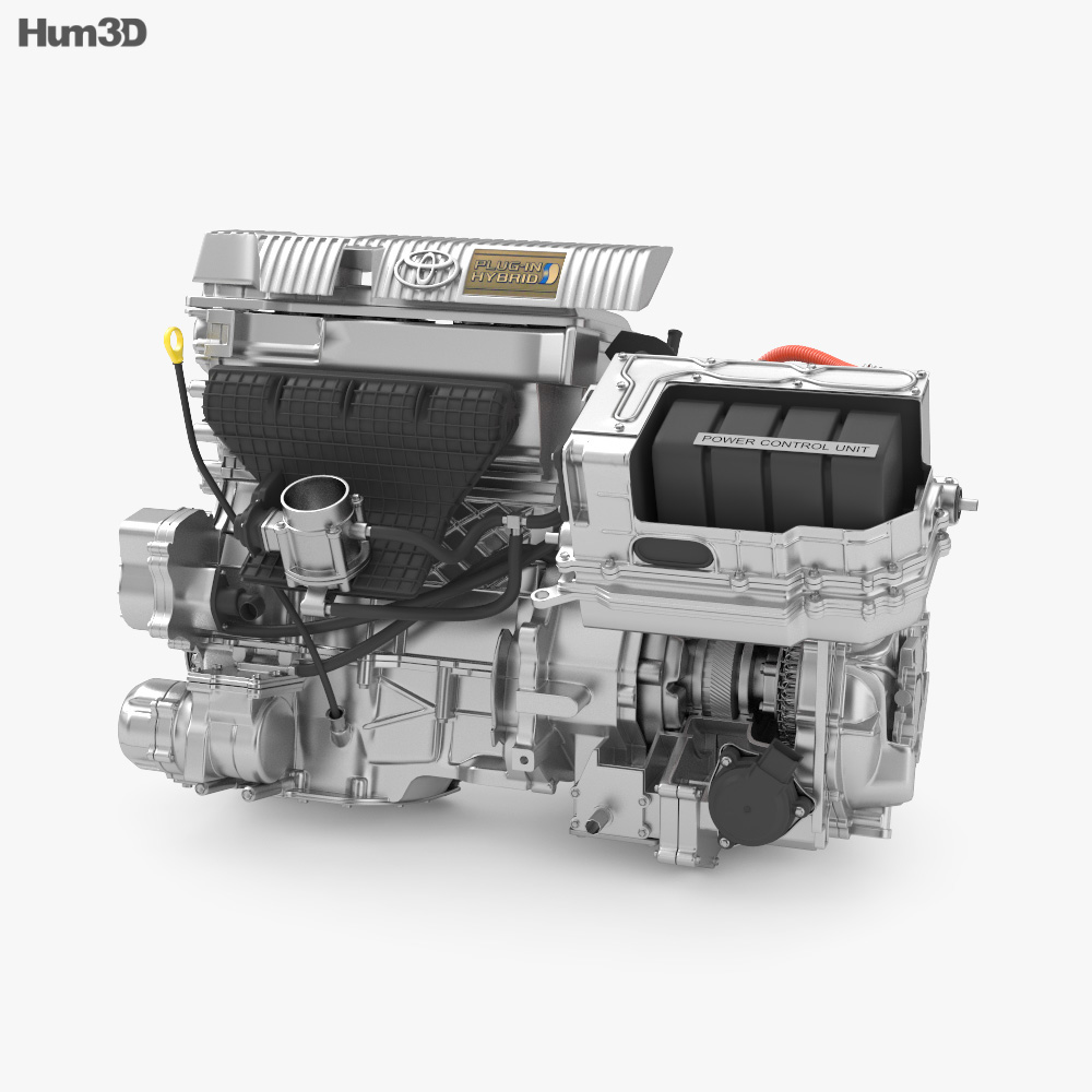 Toyota Hybridmotor 3D-Modell