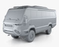 Torsus Praetorian Bus 2018 3D-Modell clay render