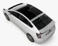 Toyota Prius 2010 3D模型 顶视图