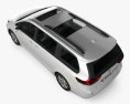 Toyota Sienna 2011 3D模型 顶视图
