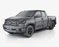 Toyota Tundra Cabine Double 2014 Modèle 3d wire render